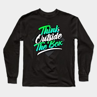 Gradient Think Outside The Box Long Sleeve T-Shirt